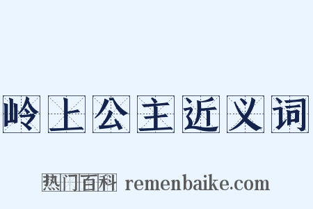 岭上公主近义词是什么意思的图片